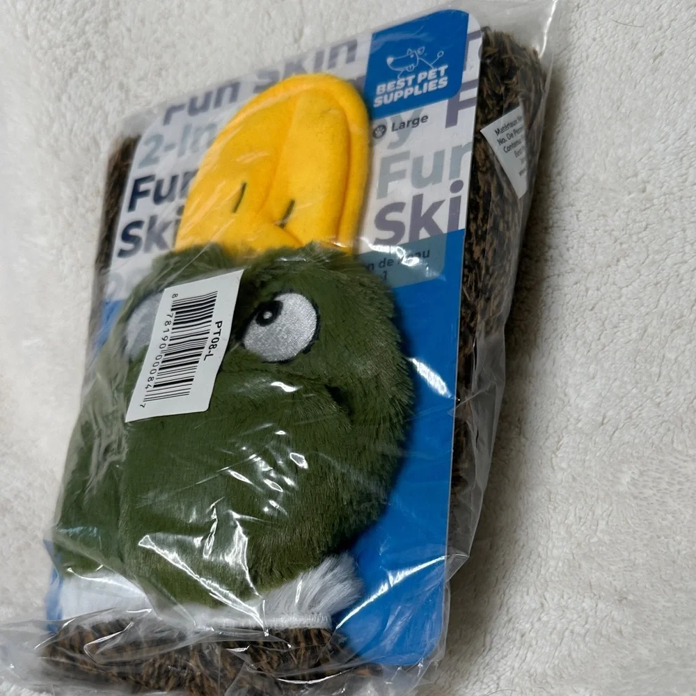 Best Pet Supplies Cute Wild DuckSkin Fillless Squeaky Toy Wild Duck Large NWT